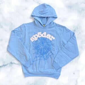 Sky blue sp5der hoodie